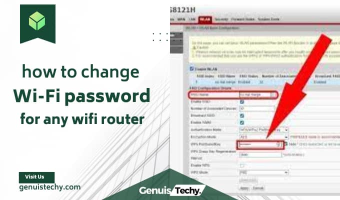 how to change wifi password for any wifi router