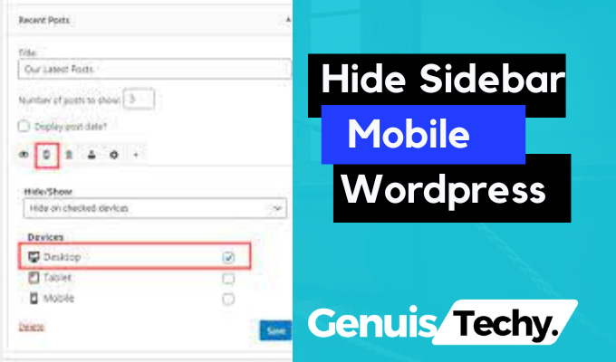 hide sidebar mobile wordpress