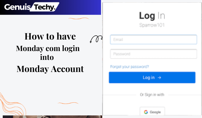 how to have mondaycom login into monday account